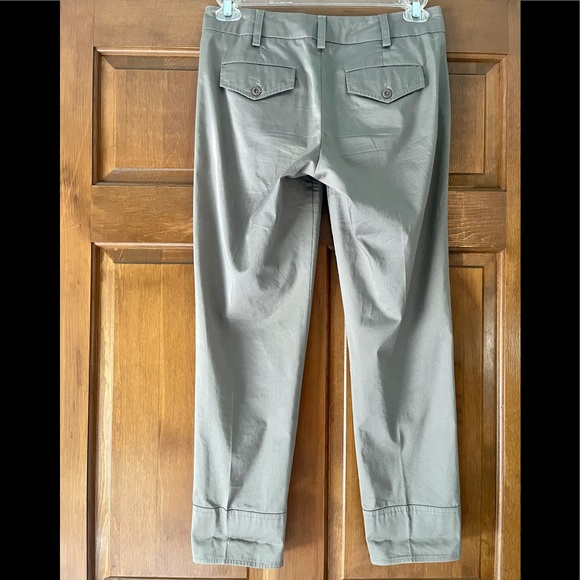 Vince Dressy Straight-leg crop beige trouser $295 - Picture 3 of 8